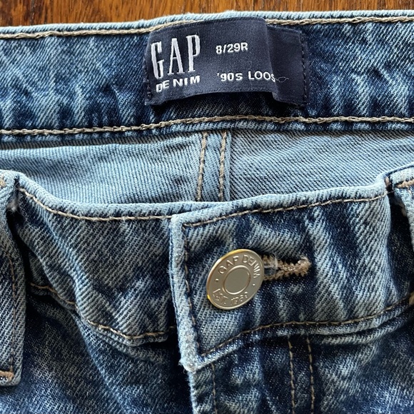 Gap 90s Loose Straight Leg Jeans
Mid rise medium blue wash - Picture 3 of 4